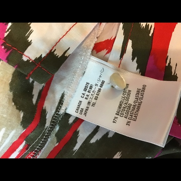 Escada button up multicolor stretch blouse… - Picture 6 of 6